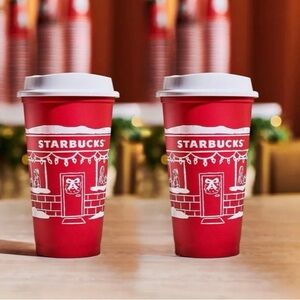 Starbucks red cups